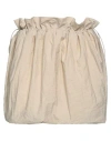 Haveone Woman Mini Skirt Beige Size M Polyamide