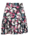 Haveone Woman Mini Skirt Black Size M Polyester In Black