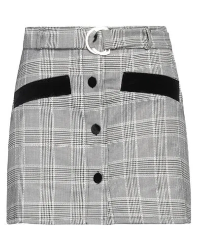Haveone Woman Mini Skirt Black Size M Polyester, Viscose, Elastane