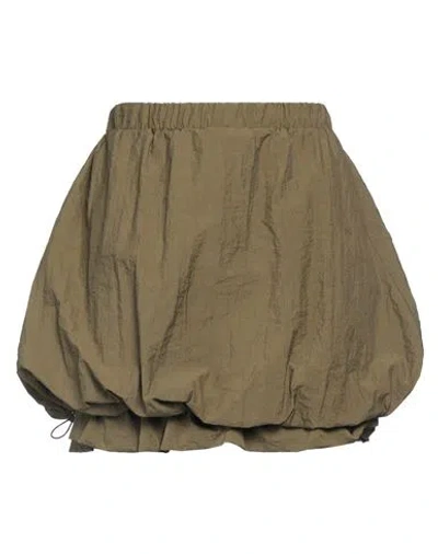 Haveone Woman Mini Skirt Military Green Size M Polyamide