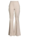 Haveone Woman Pants Beige Size L Cotton, Polyester, Elastane In Neutral
