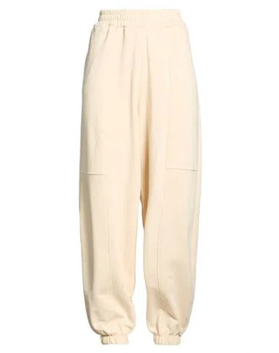 Haveone Woman Pants Beige Size M Cotton In Sand