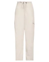 Haveone Woman Pants Beige Size M Polyester