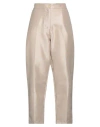 Haveone Woman Pants Beige Size Xs Polyester