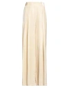 Haveone Woman Pants Beige Size Xs Polyester In Neutral