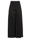Haveone Woman Pants Black Size M Polyester, Viscose, Wool, Elastane In Black