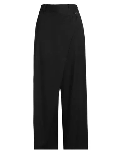 Haveone Woman Pants Black Size S Polyester, Viscose, Elastane
