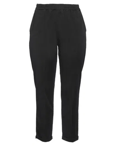 Haveone Woman Pants Black Size Xl Lyocell, Cotton, Elastane