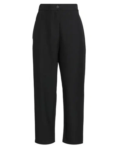 Haveone Woman Pants Black Size Xs Polyester, Viscose, Elastane