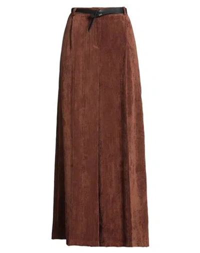 Haveone Woman Pants Brown Size M Polyester