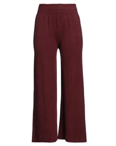 Haveone Woman Pants Burgundy Size Onesize Viscose, Polyester, Polyamide