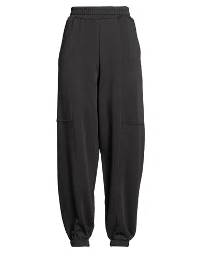 Haveone Woman Pants Charcoal Size M Cotton In Gray