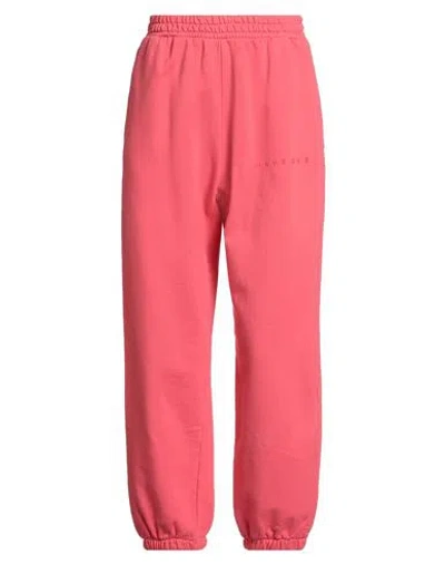 Haveone Woman Pants Coral Size M Cotton In Red
