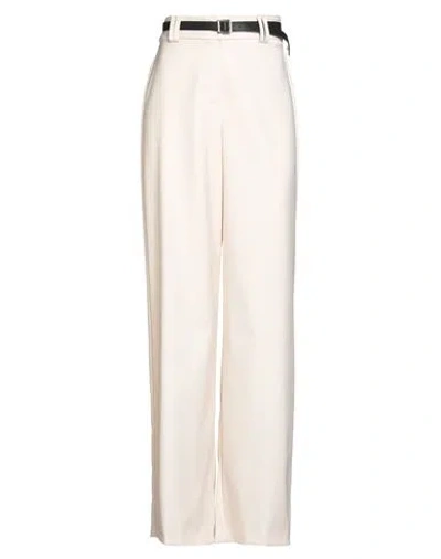 Haveone Woman Pants Cream Size Xs Polyester, Viscose, Elastane In White
