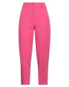 Haveone Woman Pants Fuchsia Size L Polyester, Elastane In Pink