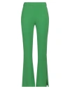 Haveone Woman Pants Green Size M Polyester, Cotton, Nylon, Elastane In Green