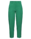 Haveone Woman Pants Green Size M Polyester, Elastane In Green