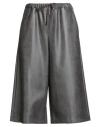 Haveone Woman Pants Grey Size M Polyester, Polyurethane In Gray