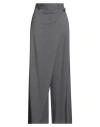 Haveone Woman Pants Grey Size M Polyester, Viscose, Elastane