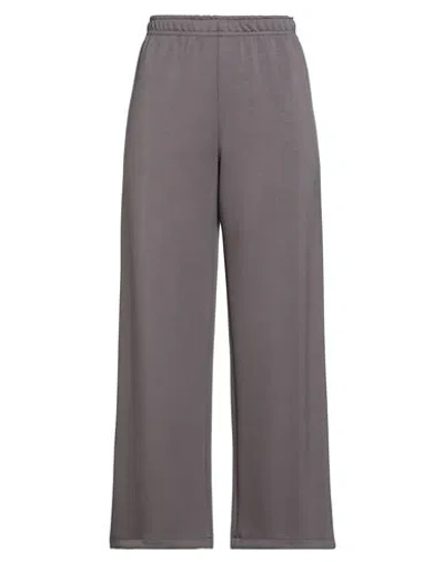 Haveone Woman Pants Grey Size M Polyester, Viscose, Elastane In Gray