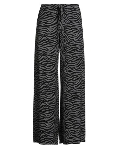 Haveone Woman Pants Grey Size M Viscose In Gray