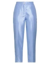 Haveone Woman Pants Light Blue Size M Polyester In Blue