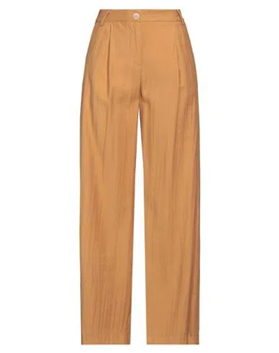 Haveone Woman Pants Marigold Size S Viscose, Polyester In Yellow