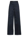 Haveone Woman Pants Midnight Blue Size M Cotton, Elastic Fibres, Polyester In Black
