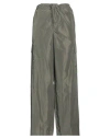 Haveone Woman Pants Military Green Size S Polyester In Green