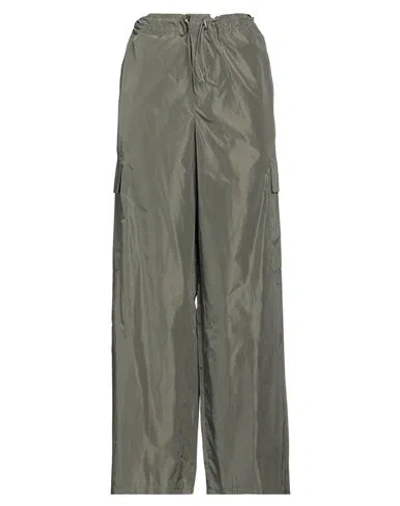 Haveone Woman Pants Military Green Size S Polyester