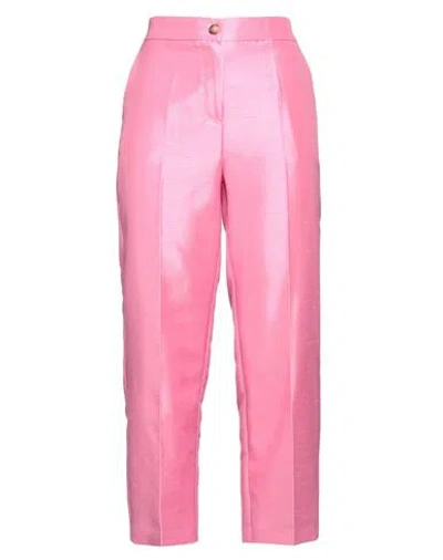 Haveone Woman Pants Pink Size S Cotton