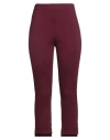 Haveone Woman Pants Plum Size M Viscose, Polyamide, Elastane