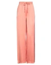 Haveone Woman Pants Salmon Pink Size Xs Viscose