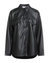 Haveone Woman Shirt Black Size M Polyester, Polyurethane In Black