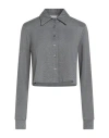 Haveone Woman Shirt Grey Size M Lyocell, Polyester In Gray