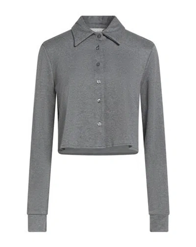 Haveone Woman Shirt Grey Size M Lyocell, Polyester
