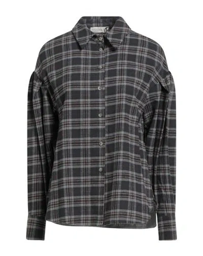Haveone Woman Shirt Grey Size S Cotton In Gray