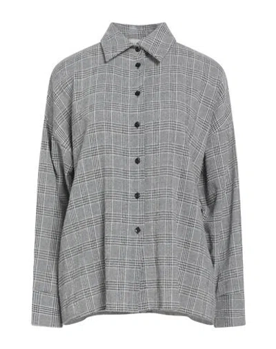 Haveone Woman Shirt Grey Size S Cotton, Polyester, Viscose In Gray