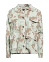 Haveone Woman Shirt Light Green Size S Cotton, Elastic Fibres In Green