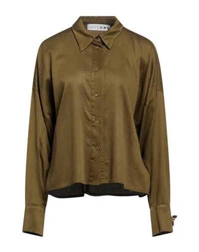 Haveone Woman Shirt Military Green Size M Lyocell