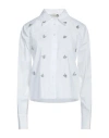 Haveone Woman Shirt White Size M Cotton In White