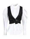Haveone Woman Shirt White Size M Cotton, Elastic Fibres In White