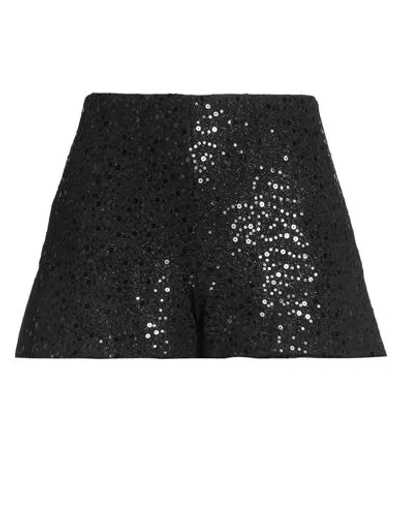 Haveone Woman Shorts & Bermuda Shorts Black Size M Polyester, Elastane