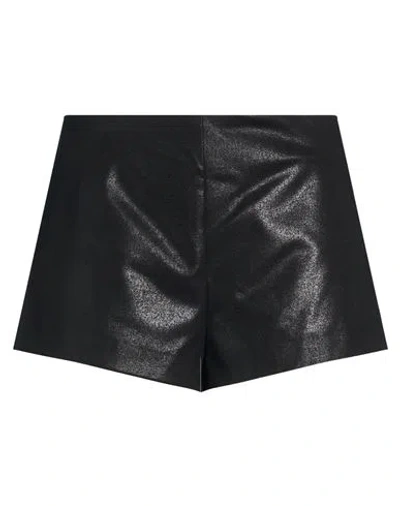 Haveone Woman Shorts & Bermuda Shorts Black Size M Polyester, Viscose, Elastane