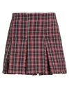 Haveone Woman Shorts & Bermuda Shorts Burgundy Size S Polyester, Viscose, Elastane In Red