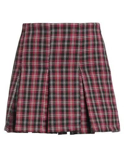 Haveone Woman Shorts & Bermuda Shorts Burgundy Size S Polyester, Viscose, Elastane