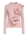 Haveone Woman Sweater Antique Rose Size Onesize Viscose, Polyester, Polyamide In Neutral