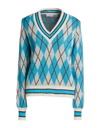 Haveone Woman Sweater Azure Size Onesize Acrylic, Wool, Viscose, Alpaca Wool In Multi
