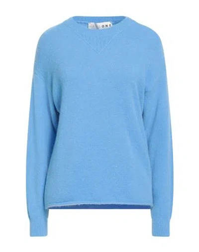 Haveone Woman Sweater Azure Size Onesize Polyamide, Acrylic, Alpaca Wool, Elastane In Blue