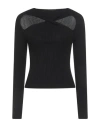 Haveone Woman Sweater Black Size Onesize Viscose, Polyester, Polyamide In Black
